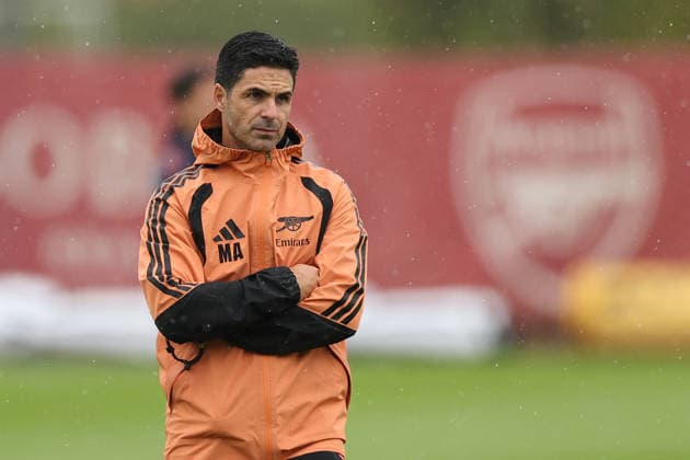Arsenal Training, Champions League Arsenal manager Mikel Arteta during the Arsenal Training session ahead of the UEFA Champions League Round 1 match v Napoli, at the Arsenal FC Training Centre, London Colney, England on 8 September 2026 Credit: Tiego Grenho Every Second Media Editorial use only. All images are copyright Every Second Media Limited. No images may be reproduced without prior permission. Copyright: xIMAGO EveryxSecondxMediax ESM-2149-0013 TiegoxGrenhox xEveryxSecondxMediax