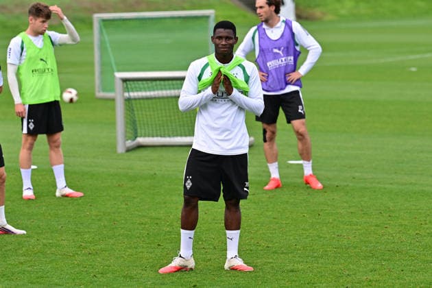 08.09.2026; Moenchengladbach; Fussball, Herren, Saison 2026 2027, Training Borussia Moenchengladbach Iaia Manco Danfa (Gladbach) DFL regulations prohibit any use of photographs as image sequences and or quasi-video. ista-Borussia-Park Nordrhein-Westfalen Deutschland *** September 8, 2026, Mönchengladbach, Soccer, Men s, 2026–2027 Season, Training, Borussia Mönchengladbach, Iaia Manco Danfa, Gladbach. DFL regulations prohibit any use of photographs as image sequences and or quasi-video content at Borussia Park, North Rhine-Westphalia, Germany