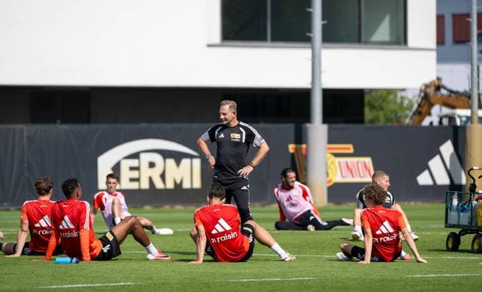 Fußball, Herren, Saison 2026 2027, 1. Bundesliga, 1. FC Union Berlin, Training auf Trainingsplatz II, Trainer Mauro Lustrinelli (1. FC Union Berlin), 08.09.2026, *** Soccer, Men s, 2026–2027 Season, Bundesliga 1, 1. FC Union Berlin, Practice on Training Field II, Coach Mauro Lustrinelli, 1. FC Union Berlin, September 8, 2026, Copyright: xMatthiasxKochx
