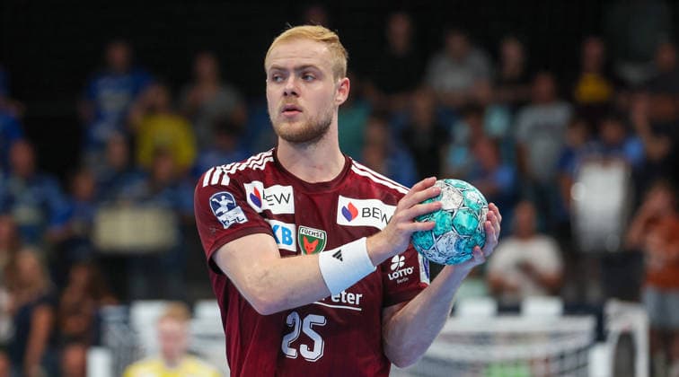 2026.09.06, Deutschland, Stuttgart, Handball TVB Stuttgart vs. Füchse Berlin, Matthes Langhoff (Berlin)