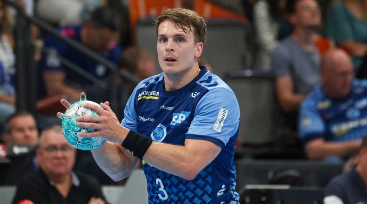 2026.09.06, Deutschland, Stuttgart, Handball TVB Stuttgart vs. Füchse Berlin, Max Häfner (TVB)
