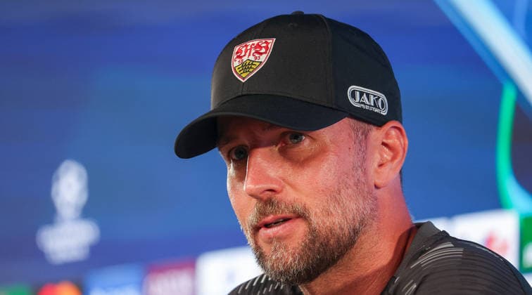 2026.09.08 Deutschland, Stuttgart, Fußball VfB Stuttgart PK, Trainer Sebastian Hoeneß