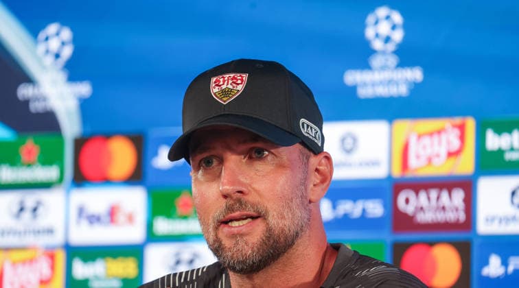 2026.09.08 Deutschland, Stuttgart, Fußball VfB Stuttgart PK, Trainer Sebastian Hoeneß