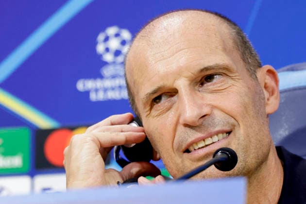 Italy: press conference, PK, Pressekonferenz SSC Napoli cl SSC Napoli vs Arsenal Napoli™s Italian coach Massimiliano Allegri during the SSC Napoli press conference the day before the Champions League football match against Arsenal at the Diego Armando Maradona stadium in Napoli on 08 september, 2026. _BPH7091 Copyright: xAntonioxBalascox