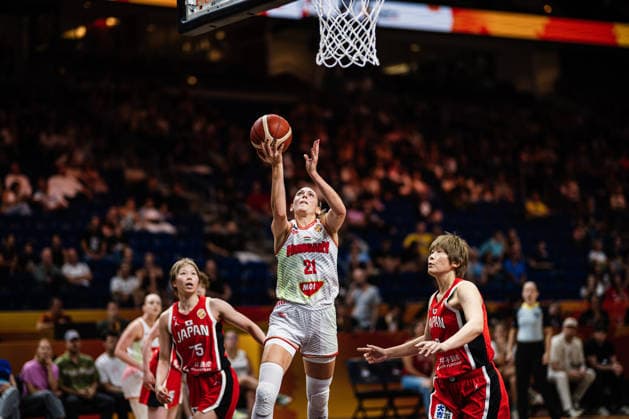 FIBA Women™s Basketball World Cup 2026: Ungarn vs. Japan, 08.09.2026 RÃ ka Lelik (Ungarn, 21) am Ball; Basketball, FIBA Women™s Basketball World Cup 2026, Final Phase, Qualifikation fürs Viertelfinale: Ungarn vs. Japan am 08.09.2026 in der Uber Arena, Berlin Copyright: xBEAUTIFULxSPORTS Tonhäuserx