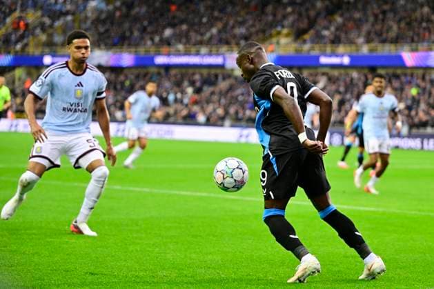Club Brugge v Aston Villa - UEFA Champions League BRUGGE, BELGIUM - SEPTEMBER 08 : Forbs Carlos forward of Club Brugge during the UEFA Champions League 2026 27 League Phase MD1 match between Club Brugge and Aston Villa on September 8, 2026 in Brugge, Belgium, 08 09 2026 Brugge Belgium  Copyright: xJanxDexMeuleneirx