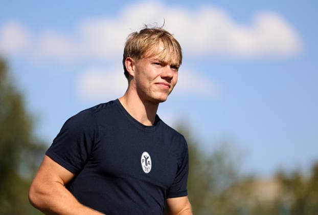 Fussball, Herren, Regionalliga Bayern, Saison 2026 2027, TSV 1860 München, Training Grünwalder Strasse 114, Trainingsgelände Fabio Wagner (TSV 1860 München) im Laufen, Kopf, Oberkörper