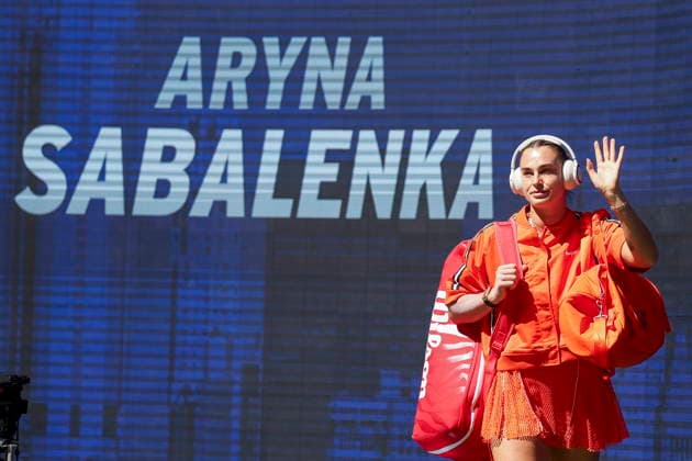 US Open tennis tournament - Day 10 Aryna Sabalenka of Belarus walks on court before her game against Linda Noskova of Czechia during the Women Singles Quarterfinals match of the US Open Tennis Championships in Flushing Meadows, New York, USA, 08 September 2026. FLUSHING MEADOWS NEW YORK United States  Copyright: xSARAHxYENESELx