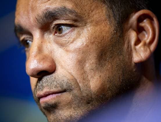 BARCELONA - Feyenoord coach Giovanni van Bronckhorst during a press conference, PK, Pressekonferenz at Camp Nou ahead of the UEFA Champions League match between FC Barcelona, Barca and Feyenoord. KOEN VAN WEEL ANP xVIxANPxSportx xxANPxIVx 567662496 originalFilename: 567662496.jpg