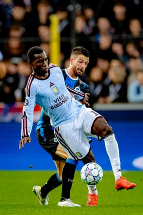 BRUGGE - Club Brugge defender Brandon Mechele, Aston Villa FC forward Nicolas Jackson during the UEFA Champions League match between Club Brugge and Aston Villa at Jan Breydelstadion on 8 September 2026 in Brugge, Belgie. (Photo by DeFodi Images) -