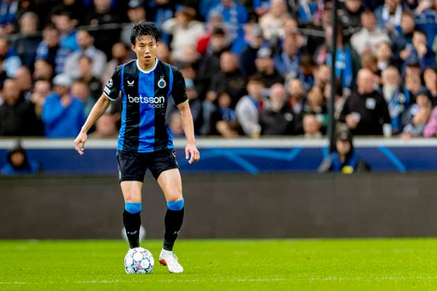BRUGGE - Club Brugge defender Han-Beom Lee during the UEFA Champions League match between Club Brugge and Aston Villa at Jan Breydelstadion on 8 september 2026 in Brugge, Belgie. (Photo by DeFodi Images) -