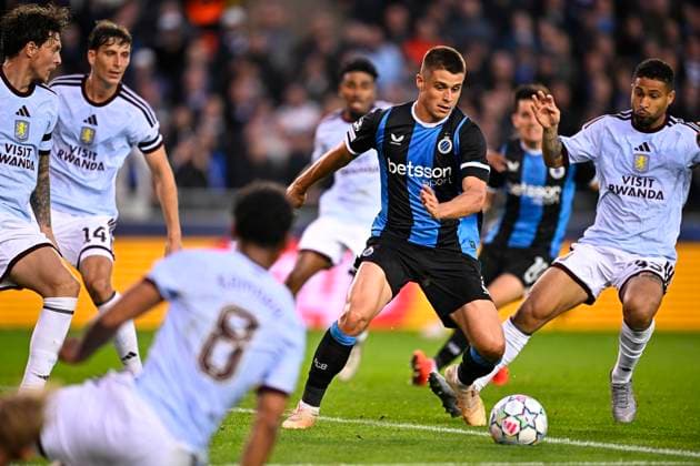 Club Brugge v Aston Villa - UEFA Champions League BRUGGE, BELGIUM - SEPTEMBER 08 : Tresoldi Nicolo forward of Club Brugge; during the UEFA Champions League 2026 27 League Phase MD1 match between Club Brugge and Aston Villa on September 8, 2026 in Brugge, Belgium, 08 09 2026 Brugge Belgium  Copyright: xTomasxSiskx