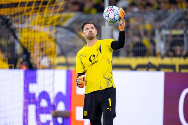 08.09.2026, Fussball, 1. Spieltag der UEFA Champions League, Borussia Dortmund - FC Villareal. Torwart Gregor Kobel (Borussia Dortmund). Dortmund Signal Iduna Park NRW Deutschland xRHR-FOTO DEx Copyright: DennisxEwert RHR-FOTOx RHR-FOTO DE