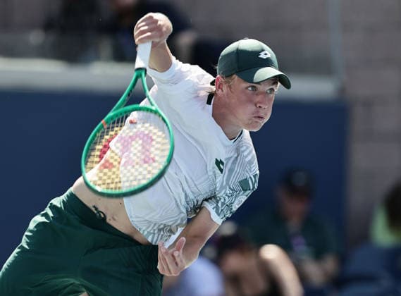 Oliver Majdandzic (GER), Jungen Einzel, Boys Singles Tennis - US Open 2026 - Grand Slam - Billie Jean King Tennis Center - New York - New York - USA - 8 September 2026. Copyright: xJuergenxHasenkopfx