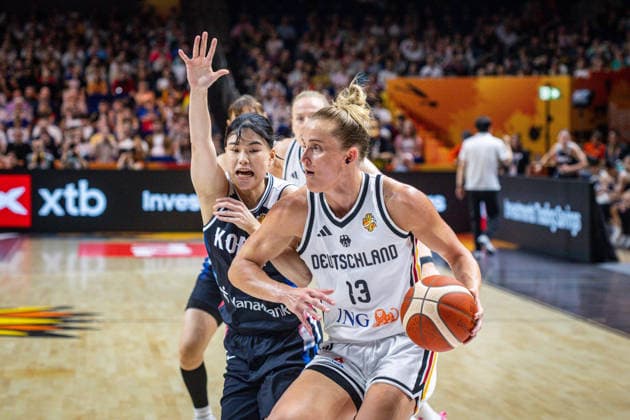 Basketball Berlin 08.09.2026 FIBA Women™s Basketball World Cup Germany 2026 Viertelfinal Qualifikation Deutschland (GER) - Südkorea (KOR) Leonie Fiebich (Deutschland, No.13)