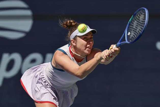 Linda Noskova (CZE), Damen Einzel, Ladies Singles, US Open Championships, Billie Jean King National Tennis Center, Flushing Meadows, New York, USA . Copyright: xJuergenxHasenkopfx
