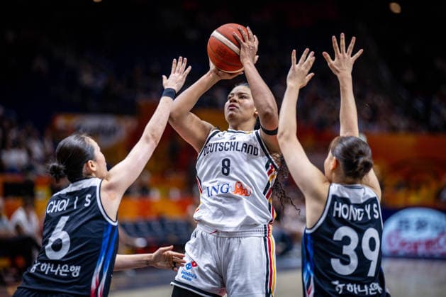 Basketball Berlin 08.09.2026 FIBA Women™s Basketball World Cup Germany 2026 Viertelfinal Qualifikation Deutschland (GER) - Südkorea (KOR) Nyara Sabally (Deutschland, No.08)