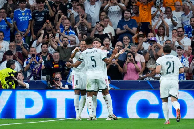 ESP: Real Madrid - Inter Milan. UEFA Champions League. Matchday 1 Federico Valverde of Real Madrid CF celebrates after scoring the 2-0 during the UEFA Champions League match, matchday 1, between Real Madrid and FC Inter de Milan played at Santiago Bernabeu Stadium on 8 Sep, 2026 in Madrid, Spain. kpng Copyright: xCesarxCebollax xPRESSINPHOTOx PS_2627_UCL_RMA_INT_044