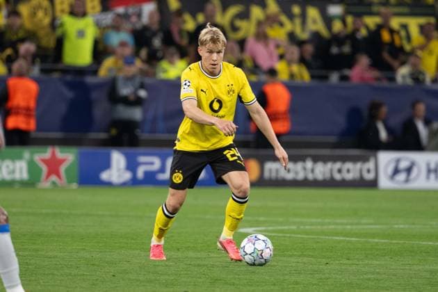 Daniel Svensson 24 (Borussia Dortmund), Borussia Dortmund vs. FC Villarreal, Fussball, Champions League, Gruppenphase, Matchday 1, 08.09.2026 Dortmund Nordrhein-Westfalen Deutschland