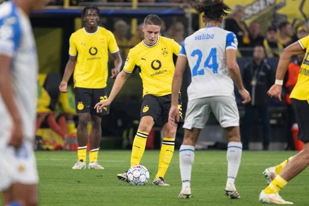 Joey Veerman 25 (Borussia Dortmund), Borussia Dortmund vs. FC Villarreal, Fussball, Champions League, Gruppenphase, Matchday 1, 08.09.2026 Dortmund Nordrhein-Westfalen Deutschland