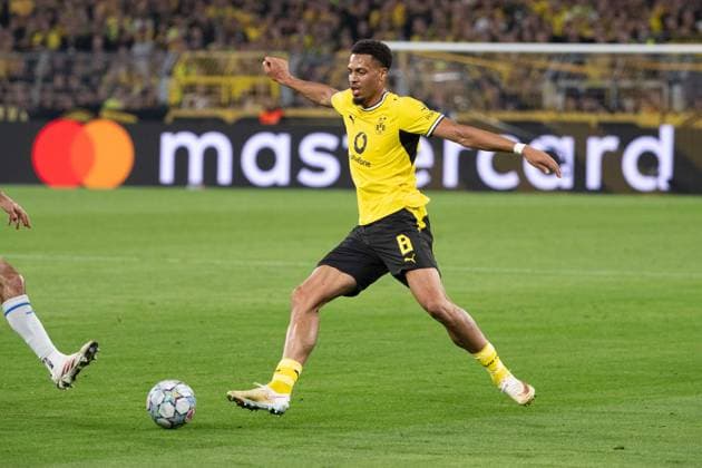 Felix Nmecha 8 (Borussia Dortmund), Borussia Dortmund vs. FC Villarreal, Fussball, Champions League, Gruppenphase, Matchday 1, 08.09.2026 Dortmund Nordrhein-Westfalen Deutschland