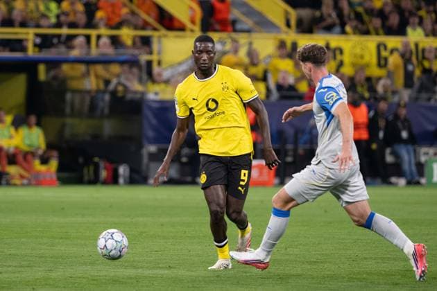 Serhou Guirassy 9 (Borussia Dortmund), Borussia Dortmund vs. FC Villarreal, Fussball, Champions League, Gruppenphase, Matchday 1, 08.09.2026 Dortmund Nordrhein-Westfalen Deutschland