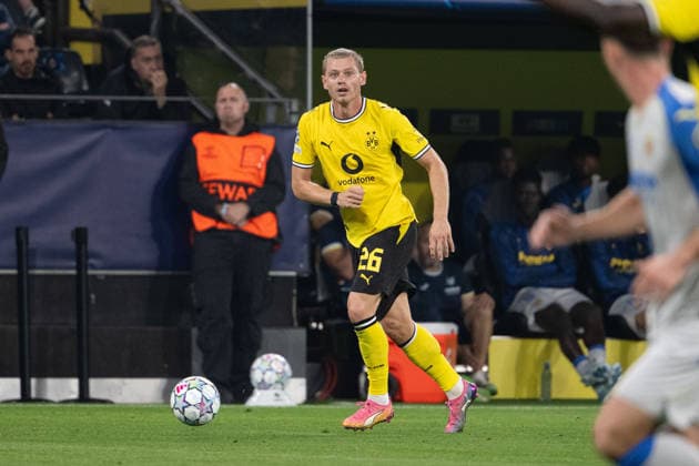 Julian Ryerson 26 (Borussia Dortmund), Borussia Dortmund vs. FC Villarreal, Fussball, Champions League, Gruppenphase, Matchday 1, 08.09.2026 Dortmund Nordrhein-Westfalen Deutschland
