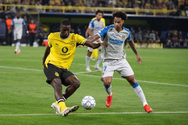 Serhou Guirassy 9 (Borussia Dortmund), Borussia Dortmund vs. FC Villarreal, Fussball, Champions League, Gruppenphase, Matchday 1, 08.09.2026 Dortmund Nordrhein-Westfalen Deutschland