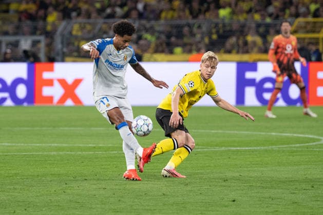 Tajon Buchanan 17 (Villarreal), Borussia Dortmund vs. FC Villarreal, Fussball, Champions League, Gruppenphase, Matchday 1, 08.09.2026 Dortmund Nordrhein-Westfalen Deutschland