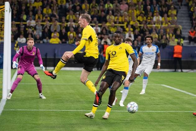 Serhou Guirassy 9 (Borussia Dortmund), Borussia Dortmund vs. FC Villarreal, Fussball, Champions League, Gruppenphase, Matchday 1, 08.09.2026 Dortmund Nordrhein-Westfalen Deutschland