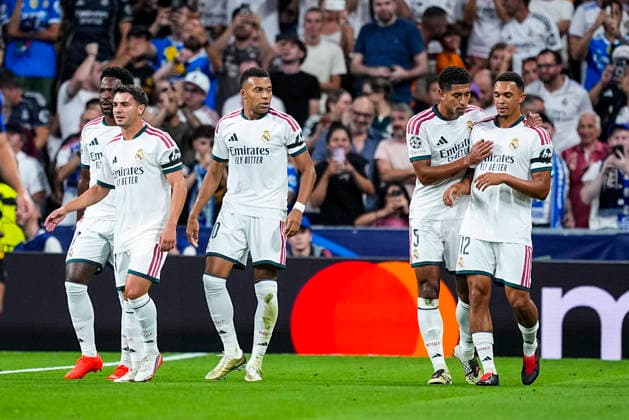September 8, 2026, Madrid, Madrid, Spain: Kylian Mbappe of Real Madrid CF celebrates a goal during the UEFA Champions League 2026 27 League Phase MD1 match between Real Madrid CF and FC Internazionale Milano at Berabeu stadium on September 08, 2026, in Madrid, Spain. Madrid Spain - ZUMAa181 20260908_zaa_a181_197 Copyright: xOscarxJ.xBarrosox
