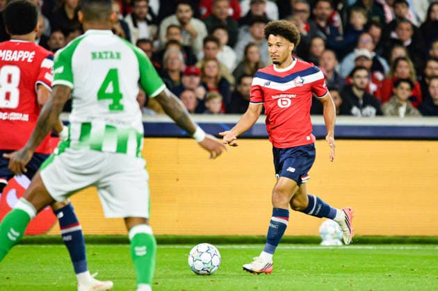 FOOTBALL : Lille OSC vs Real Betis Balompie - Ligue des Champions - Phase de Ligue - JournÃ e 1 - 08 09 2026 Tiago Santos (Lille OSC) Villeneuve d AsqcFrance  Copyright: xBaptistexAutissierx