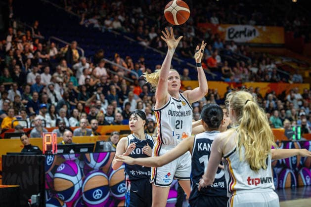 Basketball Berlin 08.09.2026 FIBA Women™s Basketball World Cup Germany 2026 Viertelfinal Qualifikation Deutschland (GER) - Südkorea (KOR) Marie Gülich (Deutschland, No.21) Gulich