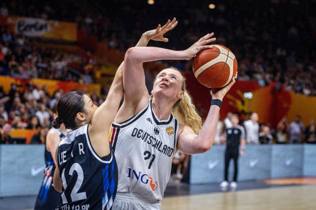 Basketball Berlin 08.09.2026 FIBA Women™s Basketball World Cup Germany 2026 Viertelfinal Qualifikation Deutschland (GER) - Südkorea (KOR) Marie Gülich (Deutschland, No.21) Gulich