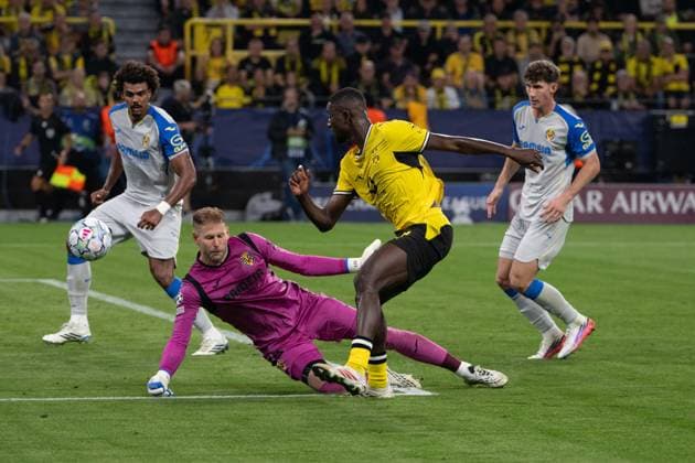 Serhou Guirassy 9 (Borussia Dortmund), Borussia Dortmund vs. FC Villarreal, Fussball, Champions League, Gruppenphase, Matchday 1, 08.09.2026 Dortmund Nordrhein-Westfalen Deutschland