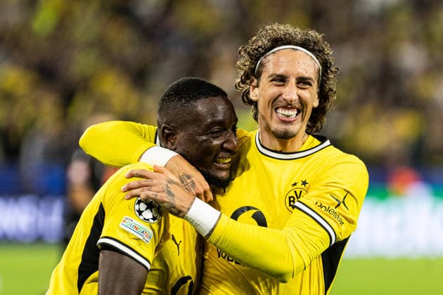 UEFA Champions League: Borussia Dortmund - Villarreal CF; 08.09.2026 Borussia Dortmund bejubelt das Tor, 2:1 durch Serhou Guirassy (Borussia Dortmund, 9) UEFA Champions League Auftakt: Borussia Dortmund - Villarreal CF; BVB Stadion Dortmund, Dortmund; 08.09.2026 Copyright: xBEAUTIFULxSPORTS Buriakovx