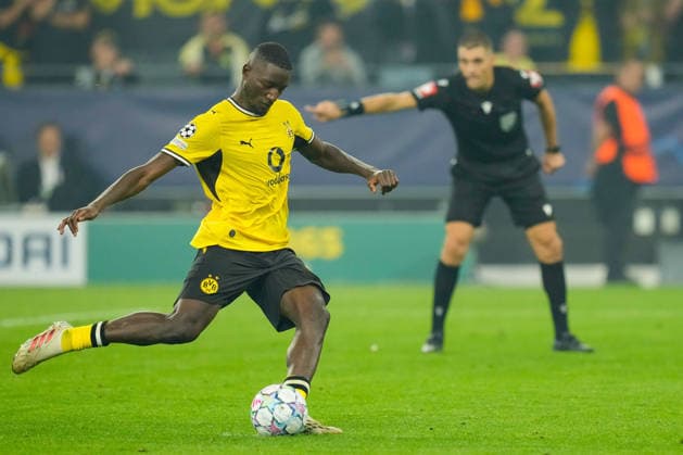 Serhou Guirassy (Borussia Dortmund) scores the team s third goal during the UEFA Champions League 2026 2027 match between Borussia Dortmund and Villarreal at BVB Stadion Dortmund on September 8, 2026 in Dortmund, Germany. (Photo by Alex Gottschalk DeFodi Images) -
