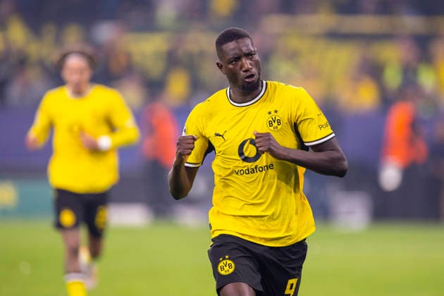 08.09.2026, Fussball, 1. Spieltag der UEFA Champions League, Borussia Dortmund - FC Villareal. Serhou Guirassy (Borussia Dortmund) bejubelt das Tor zum 3:1. Dortmund Signal Iduna Park NRW Deutschland xRHR-FOTO DEx Copyright: DennisxEwert RHR-FOTOx RHR-FOTO DE