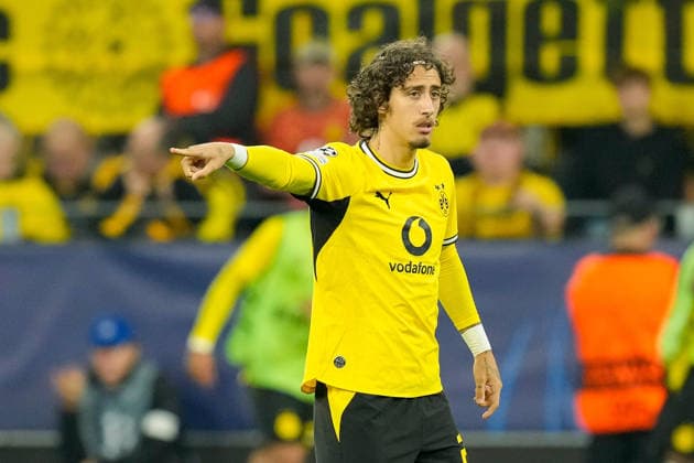 Fabio Silva (Borussia Dortmund) gestures during the UEFA Champions League 2026 2027 match between Borussia Dortmund and Villarreal at BVB Stadion Dortmund on September 8, 2026 in Dortmund, Germany. (Photo by Alex Gottschalk DeFodi Images) -