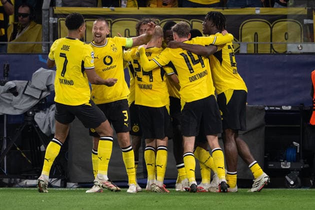 Torjubel zum 2:1 durch Serhou Guirassy 9 (Borussia Dortmund), Borussia Dortmund vs. FC Villarreal, Fussball, Champions League, Gruppenphase, Matchday 1, 08.09.2026 Dortmund Nordrhein-Westfalen Deutschland