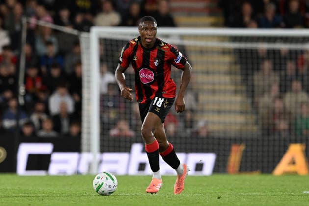 Bournemouth v Lincoln City, EFL Cup Bafode Diakite (18) of AFC Bournemouth on the attack during the EFL Cup match between Bournemouth and Lincoln City at the Vitality Stadium, Bournemouth, UK on 8 September 2026. Bournemouth Vitality Stadium Dorset UK Editorial use only DataCo restrictions apply See www.football-dataco.com , Copyright: xGrahamxHuntx PSI-24849-0203