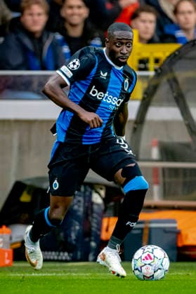 BRUGGE - Club Brugge forward Carlos Forbs during the UEFA Champions League match between Club Brugge and Aston Villa at Jan Breydelstadion on 8 September 2026 in Brugge, Belgie. (Photo by DeFodi Images) -
