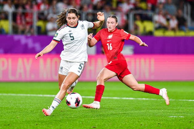 2026.09.08 Katowice Pilka nozna Mistrzostwa Swiata w Pilce Noznej Kobiet FIFA U-20 Polska 2026 Sezon 2026 Polska - Meksyk N z Ana Torres, Zuzanna Grzywinska Foto Marcin Bulanda PressFocus 2026.09.08 Katowice Football FIFA U-20 Womens World Cup Poland Season 2026 Polska - Meksyk Ana Torres, Zuzanna Grzywinska Credit: Marcin Bulanda PressFocus NEWSPIX.PL --- newspix.pl 