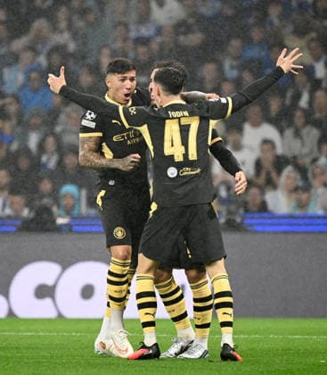 FC Porto v Manchester City - UEFA Champions League PORTO, PORTUGAL - SEPTEMBER 28: Erling Haaland and Enzo Fernandez of Man City celebrate a goal during the UEFA Champions League 2026 27 League Phase MD1 match between FC Porto and Manchester City at Estadio do Dragao on September 08, 2026 in Porto, Portugal. Alex Juarez Anadolu Porto Portugal. Editorial use only. Please get in touch for any other usage.  Copyright: x2026xAnadoluxAlexxJuarezx