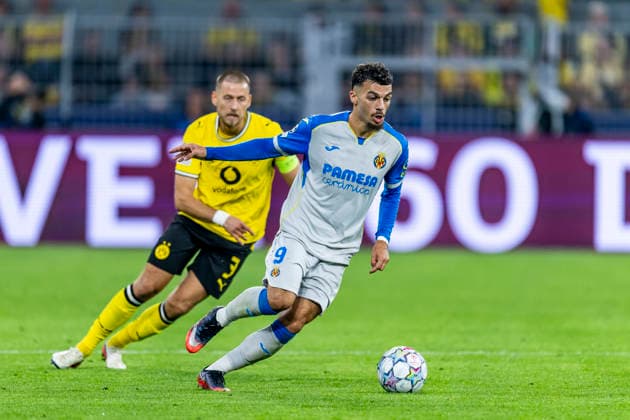 DORTMUND - Villarreal CF forward Georges Mikautadze during the UEFA Champions League match between Borussia Dortmund and Villarreal at the BVB Stadion Dortmund on 8 September 2026 in Dortmund, Germany. (Photo by DeFodi Images) -