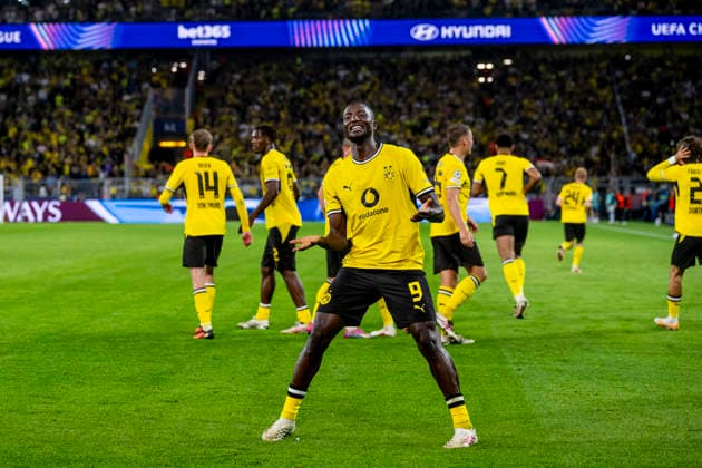 DORTMUND - Borussia Dortmund forward Serhou Guirassy during the UEFA Champions League match between Borussia Dortmund and Villarreal at BVB Stadion Dortmund on 8 September 2026 in Dortmund, Germany. (Photo by DeFodi Images) -