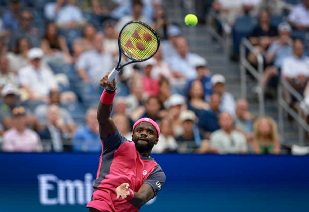 US Open tennis tournament - Day 10 Frances Tiafoe of the USA in action against Alex Michelsen of the USA during their Men Singles Quarterfinals match of the US Open Tennis Championships at the USTA Billie Jean King National Tennis Center in Flushing Meadows, New York, USA, 08 September 2026. FLUSHING MEADOWS NEW YORK United States  Copyright: xCRISTOBALxHERRERA-ULASHKEVICHx