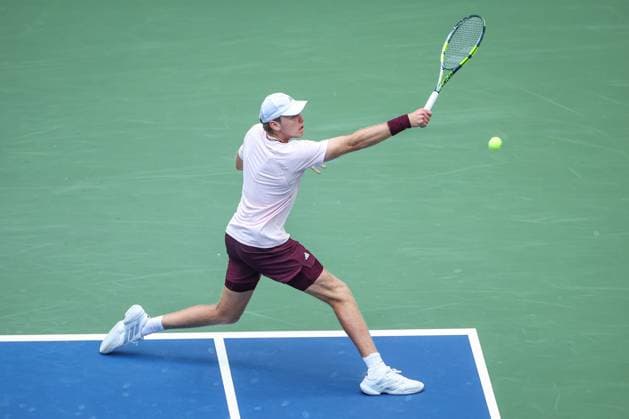 Alex Michelsen of USA in action 2026 US Open, Day Ten, USTA Billie Jean King National Tennis Center, New York, USA - 08 Sep 2026New York USTA Billie Jean King National T New York (NY) United States of America EDITORIAL USE ONLY No use with unauthorised audio, video, data, fixture lists, club league logos or live services. Online in-match use limited to 120 images, no video emulation. No use in betting, games or single club league player publications. Copyright: xEllaxLing Shutterstockx 17140157af
