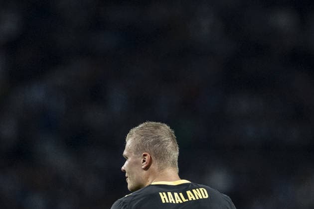 Erling Haaland of Manchester City FC looks on during the UEFA Champions League match between FC Porto vs Manchester City FC at Estádio do Dragão on September 8th,2026 (Photo by Joao Bravo Sports Press Photo) Copyright: xJoaoxBravo SportsxPressxPhotox Sportspressphoto_SPR226752