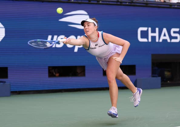 September 8, 2026, New York City, New York, USA: LINDA NOSKOVA of Czech Republic during the match against A. Sabalenka in the womenÃ¢â‚¬â ¢s quarterfinals of Grand Slam tournament US Open. New York, USA. Noskova lost 6:7 (1-7), 6:3, 6:7 New York City USA - ZUMAc278 20260908_zsp_c278_044 Copyright: xMarcinxCholewinskix